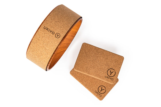 The Add-On - Cork Yoga Blocks & Wheel