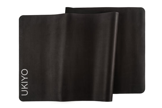 The Suede - Natural Rubber Black Yoga Mat